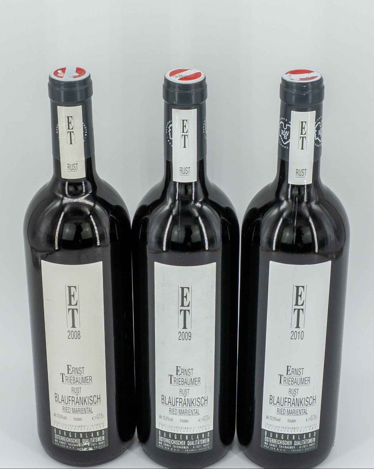 2008; 2009; 2010 Ernst Triebaumer Rust Blaufränkisch Ried Marienthal